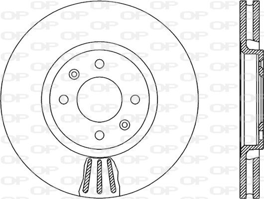 OPEN PARTS Тормозной диск BDA1865.20